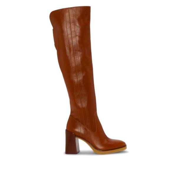 Vince Camuto Eyana Over The Knee leather boots tall boots 8 - Picture 1 of 6